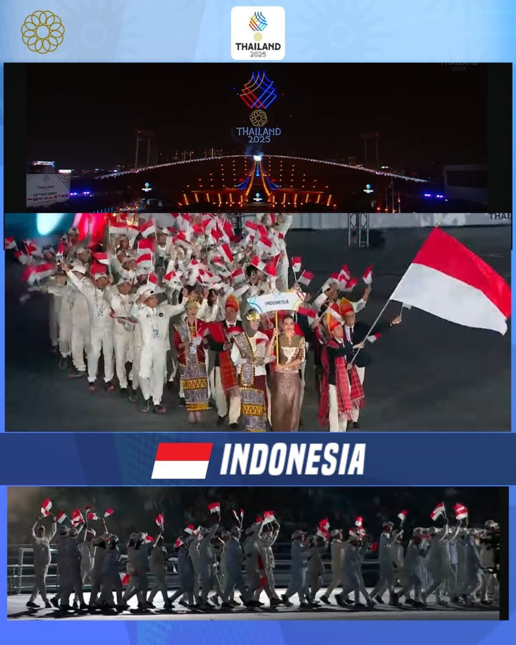 Tim Indonesia Mendulang banyak Emas di hari ketiga SEA Games 2025 : Amankan peringkat tiga besar