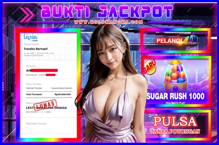 BUKTI JP MEMBER PELANGI4D 16 JANUARI 2026