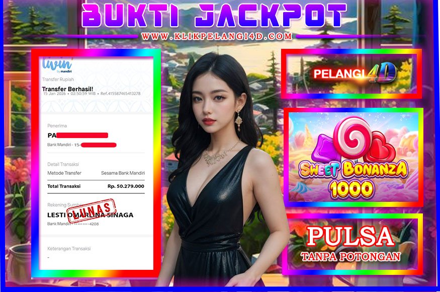 BUKTI JP MEMBER PELANGI4D 15 JANUARI 2026