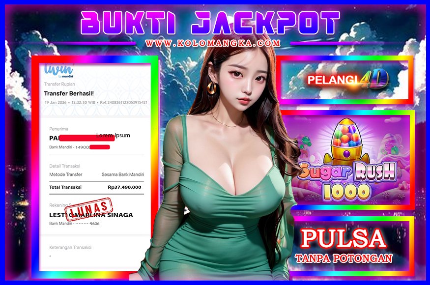 BUKTI JP MEMBER PELANGI4D 19 JANUARI 2026