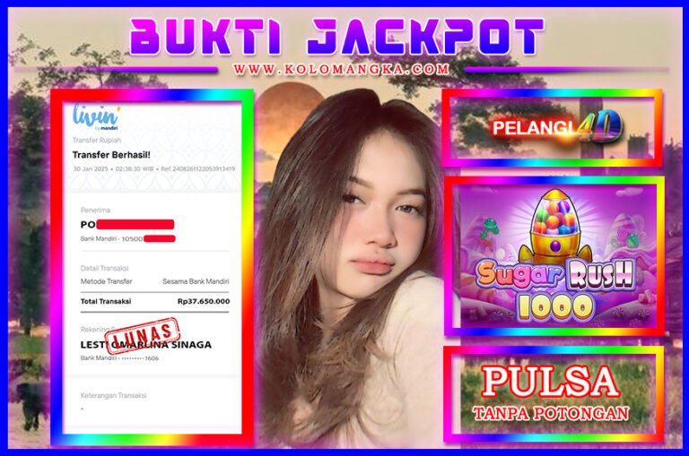 BUKTI JP MEMBER PELANGI4D 30 JANUARI 2026