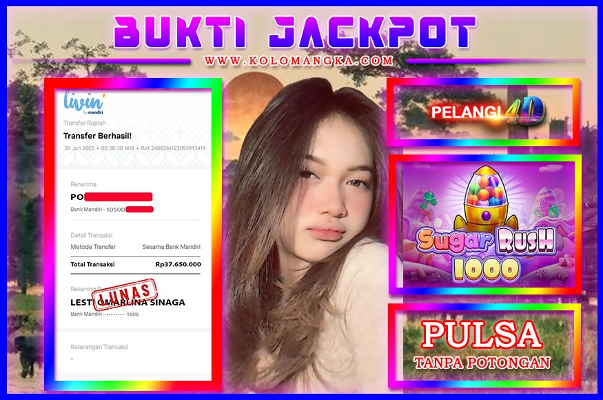 BUKTI JP MEMBER PELANGI4D 30 JANUARI 2026