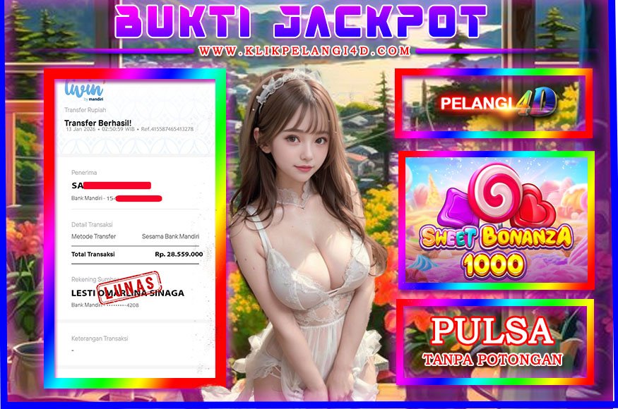 BUKTI JP MEMBER PELANGI4D 13 JANUARI 2026