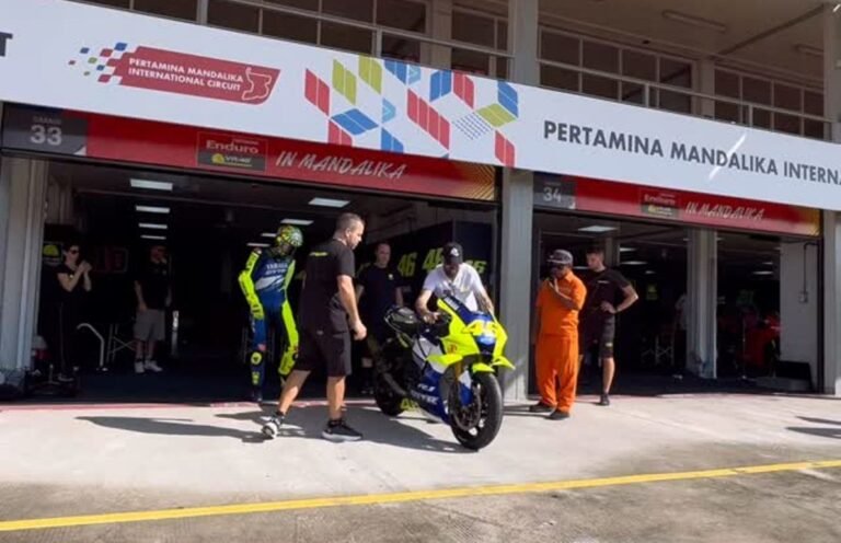 Valentino Rossi usai pertama kali coba Aspal Sirkuit Mandalika : Aspalnya Sangat bagus