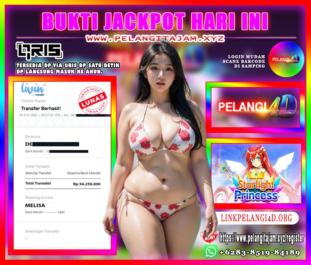 BUKTI JP MEMBER PELANGI4D 05 FEBRUARI 2026