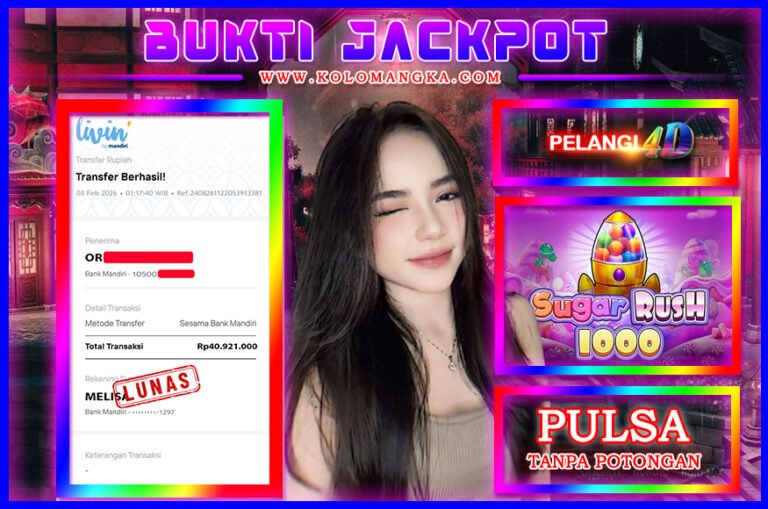 BUKTI JP MEMBER PELANGI4D 03 FEBRUARI 2026