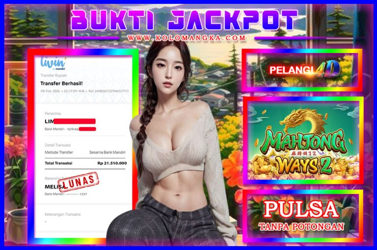 BUKTI JP MEMBER PELANGI4D 08 FEBRUARI 2026