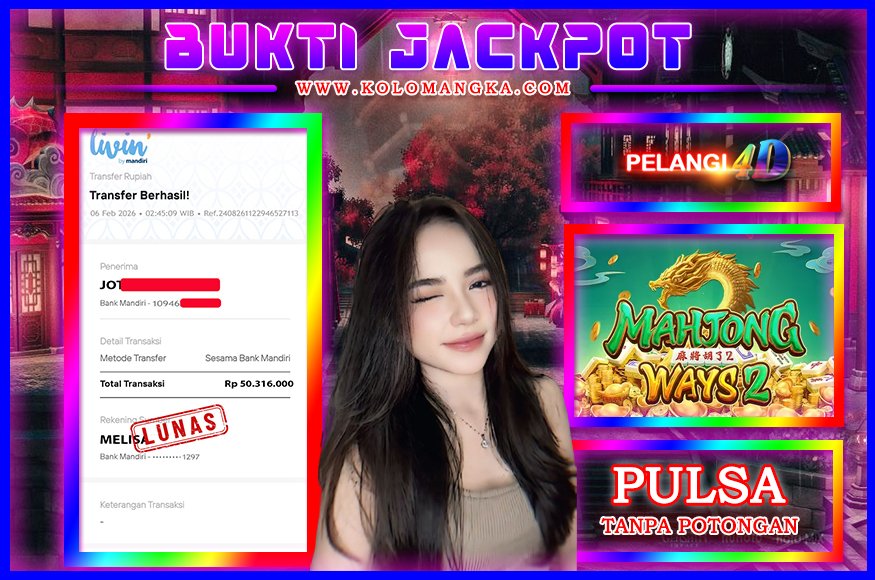 BUKTI JP MEMBER PELANGI4D 06 FEBRUARI 2026