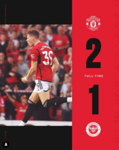 Hasil Mu vs Brentford