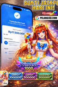 Bukti Jackpot Game Starlight Princess1000