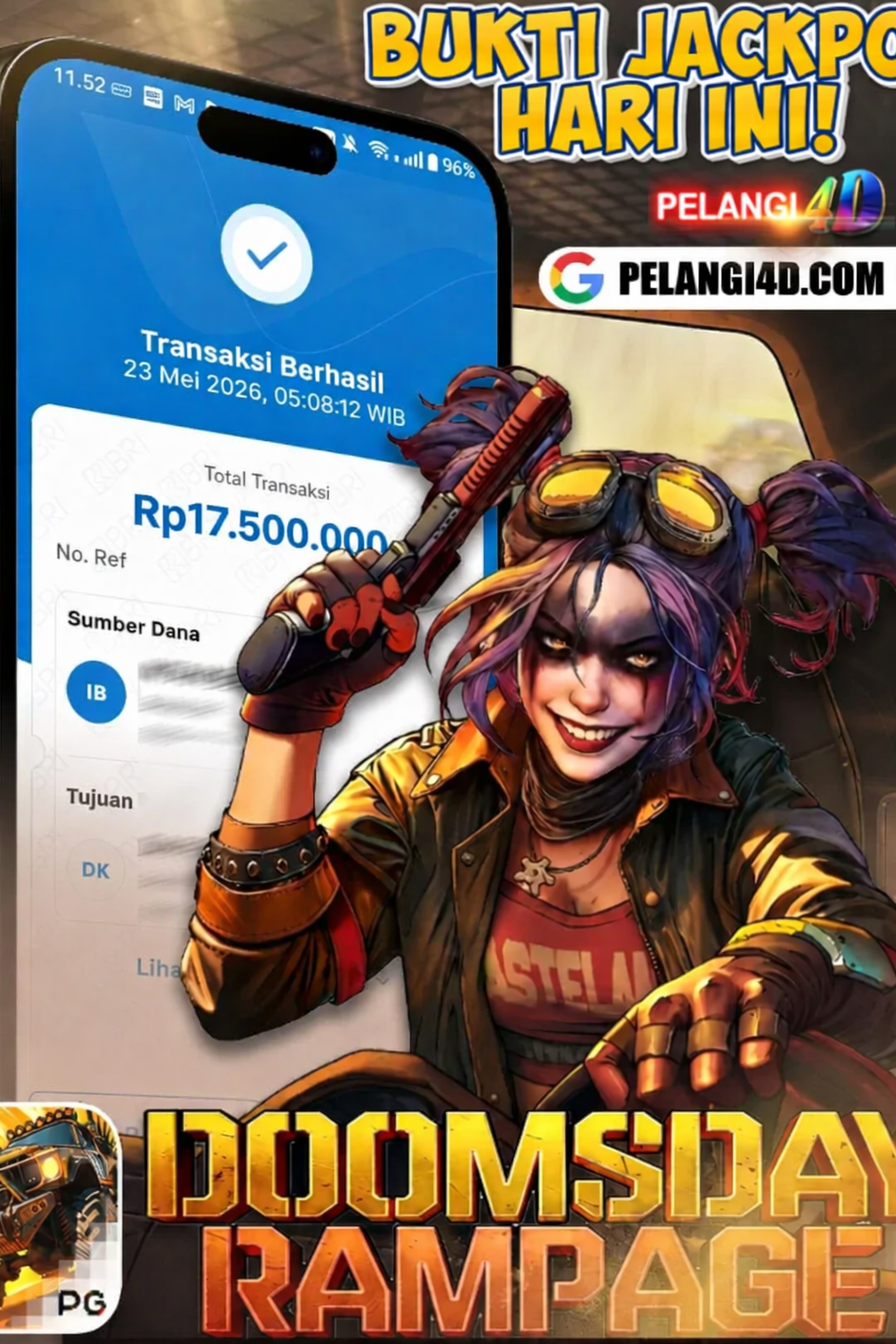 Bukti Jackpot Hari ini 23 Mei 2026