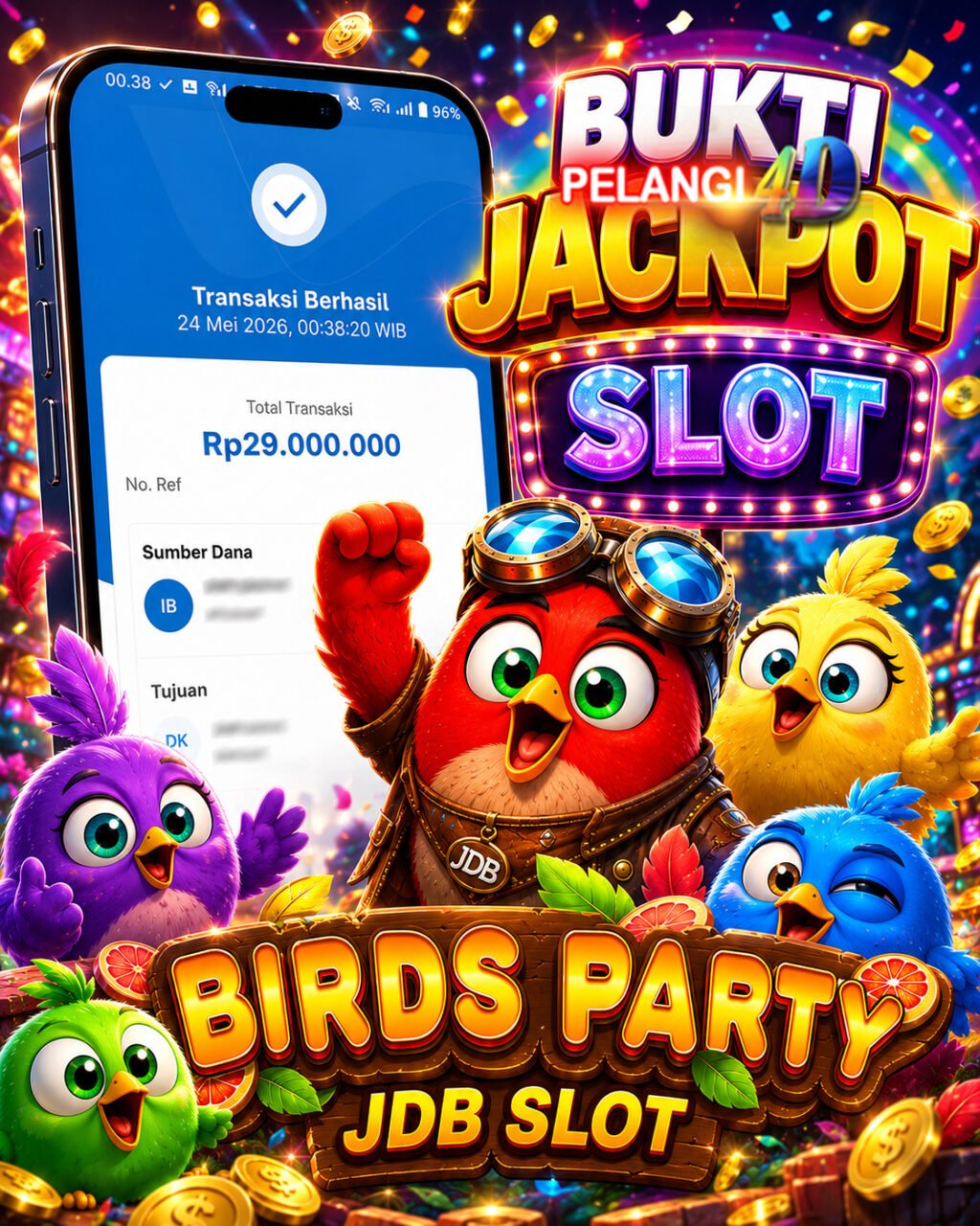 BUKTI KEMENANGAN JDB SLOT 24 MEI 2026